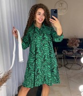 Свободное платье на пуговицах IND-1059A400