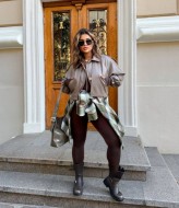 Кожаный бомбер AP-162A1000