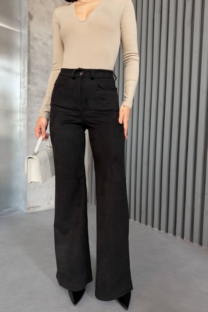 Замшевые брюки с высокой посадкой MIK-9108A460