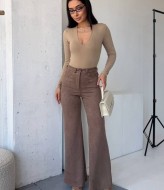 Замшевые брюки с высокой посадкой MIK-9108A460