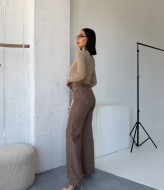 Замшевые брюки с высокой посадкой MIK-9108A460