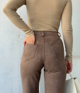 Замшевые брюки с высокой посадкой MIK-9108A460