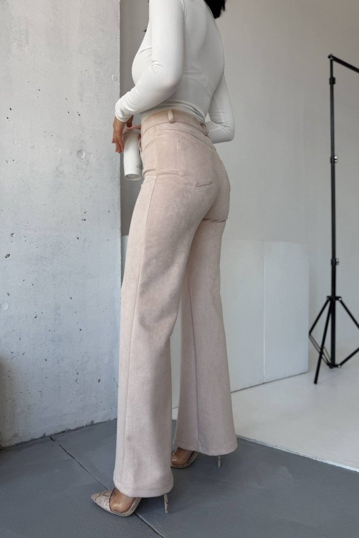 Замшевые брюки с высокой посадкой MIK-9108A460