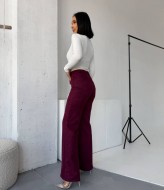 Замшевые брюки с высокой посадкой MIK-9108A460