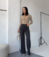 Замшевые брюки с высокой посадкой MIK-9108A460