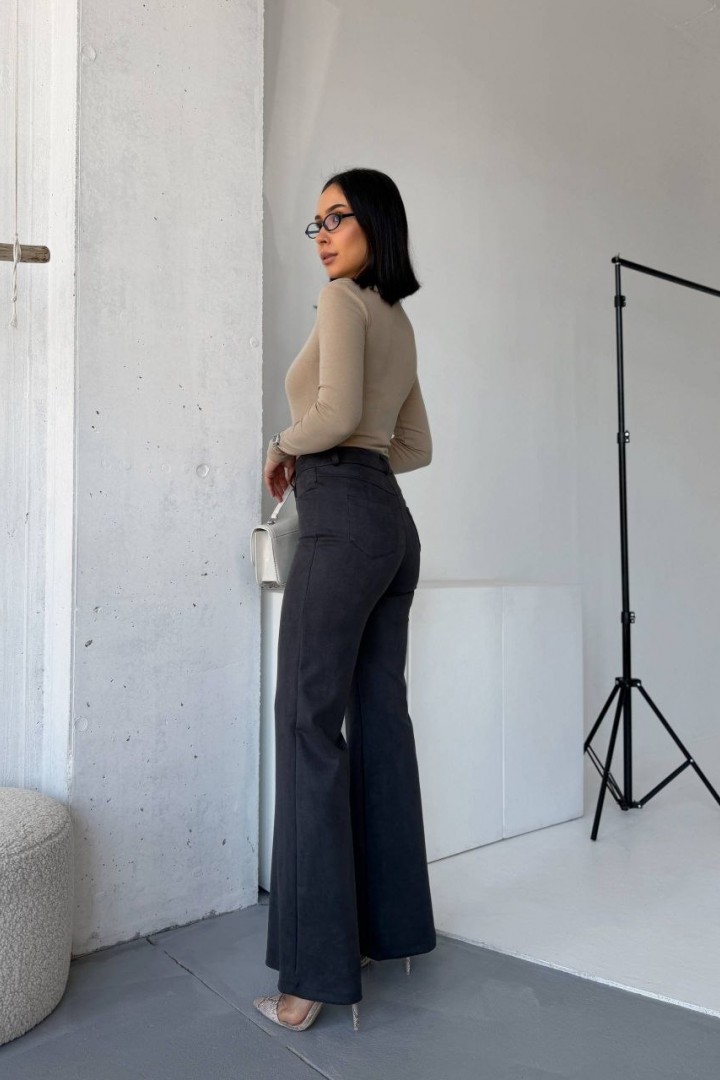 Замшевые брюки с высокой посадкой MIK-9108A460