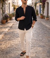 Дышащая мужская рубашка LSA-691A450