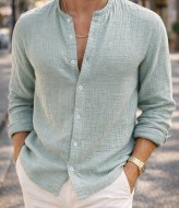 Дышащая мужская рубашка LSA-691A450