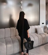 Стильная базовая футболка oversize IMMA-462A399