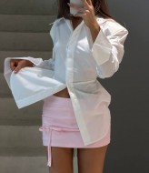 Подовжена сорочка з чіткою лінією плеча IMMA-461A380