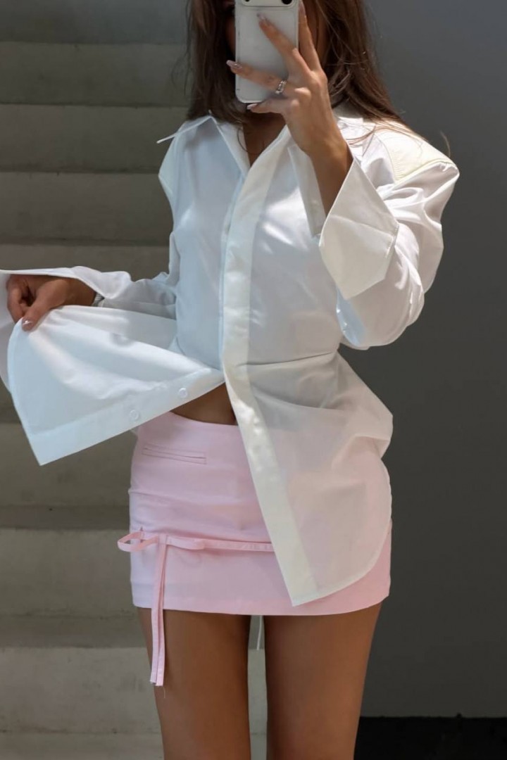 Подовжена сорочка з чіткою лінією плеча IMMA-461A380