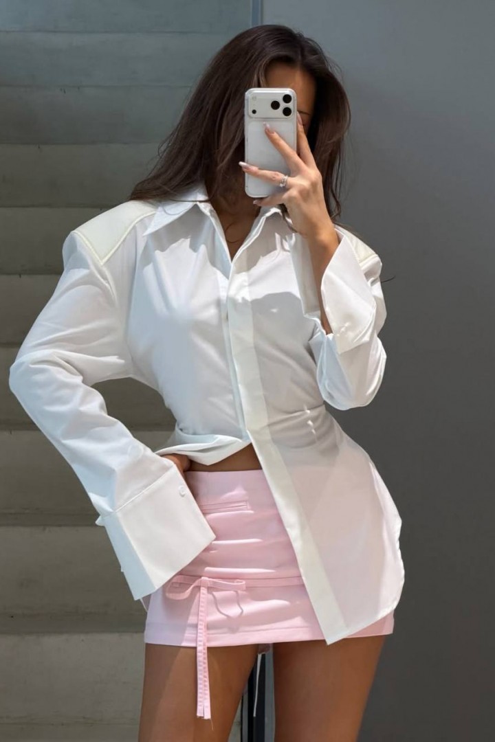 Подовжена сорочка з чіткою лінією плеча IMMA-461A380