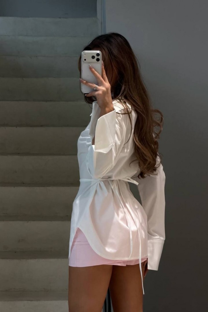 Подовжена сорочка з чіткою лінією плеча IMMA-461A380