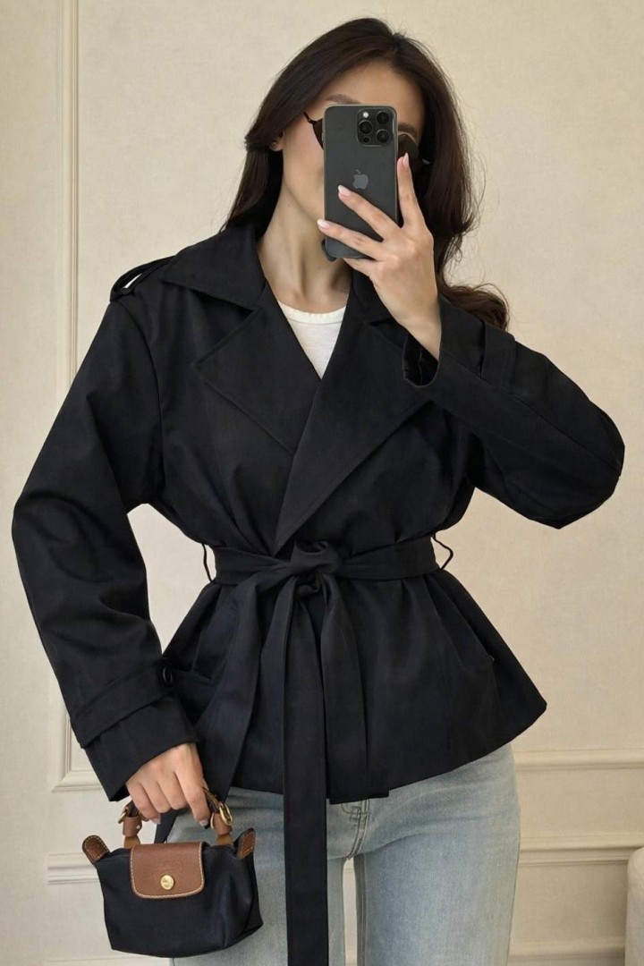 Женский тренч с плечиками NK-657A600