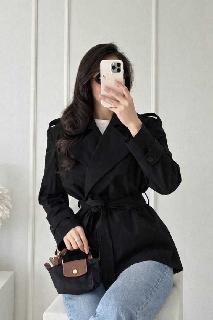 Женский тренч с плечиками NK-657A600