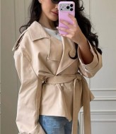 Женский тренч с плечиками NK-657A600