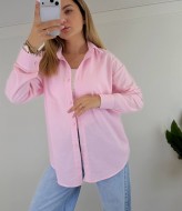 Льняная рубашка прямого кроя KG-123A450