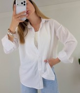 Льняная рубашка прямого кроя KG-123A450