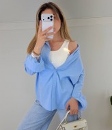 Льняная рубашка прямого кроя KG-123A450