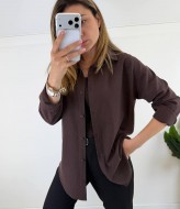 Льняная рубашка прямого кроя KG-123A450