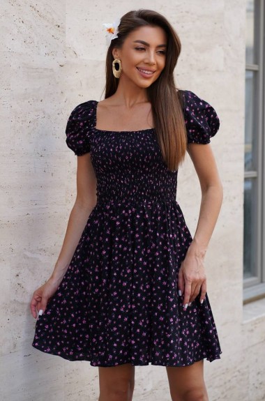 Платье с цветочным принтом HEB-1006A450