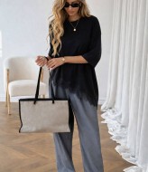 Ассиметричная футболка с кружевом LSA-766A400