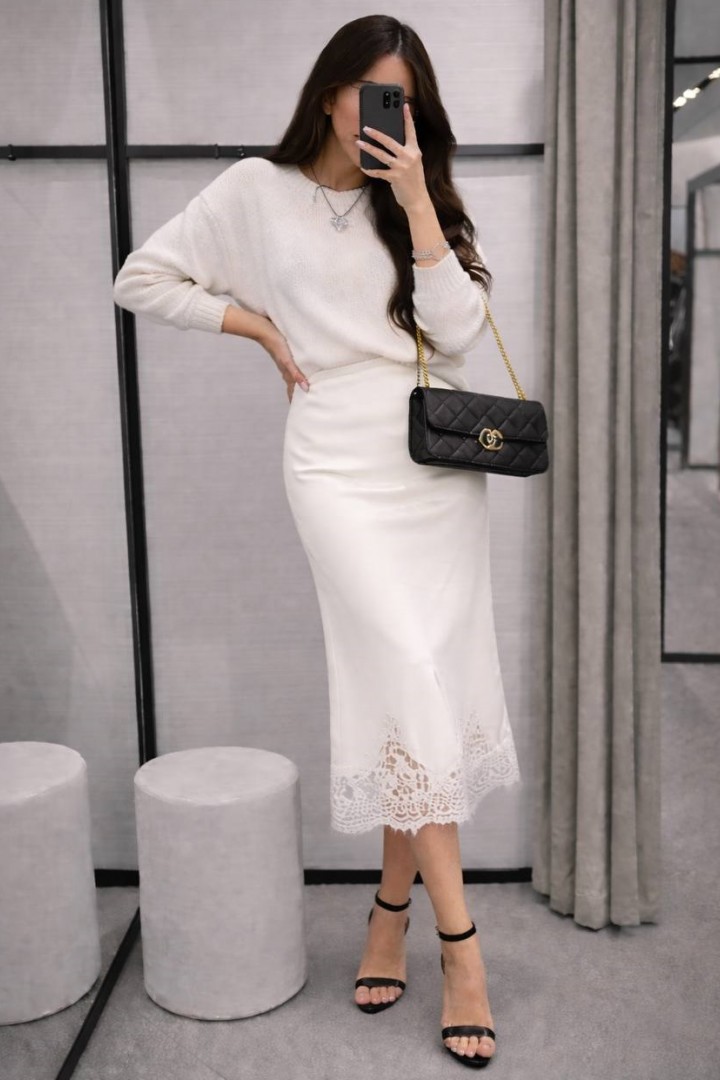 Шелковая юбка KIK-036A349