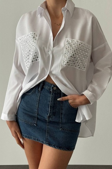 Рубашка женская стильная AMU-7408A399