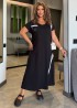 Черное летнее платье  ZP-1303A520
