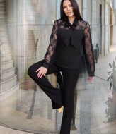 Блузка з мереживними рукавами DG-c41619A350