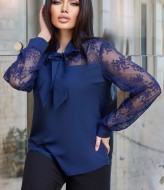 Блузка з мереживними рукавами DG-c41619A350