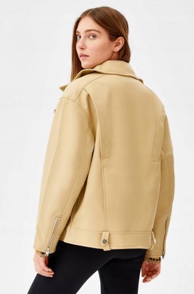 Женская куртка косуха из экокожи GN-1133A1000 Женская куртка косуха из экокожи GN-1133A1000