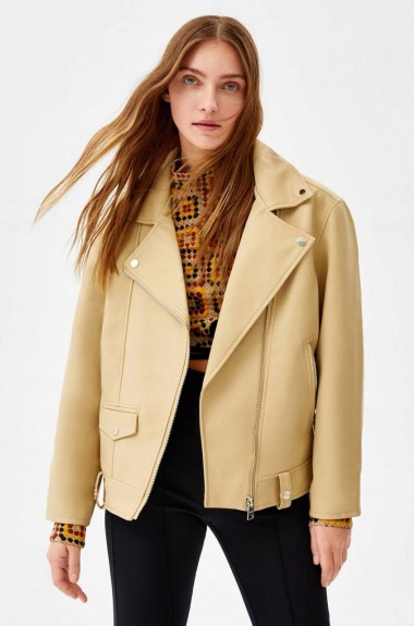 Женская куртка косуха из экокожи GN-1133A1000 Женская куртка косуха из экокожи GN-1133A1000