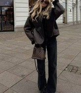 Дубленка в стиле Zara GN-1115A1000