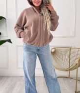 Альпака кофта с капюшоном NOB-25049A750