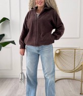 Альпака кофта с капюшоном NOB-25049A750