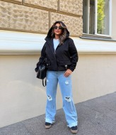 Ветровка с капюшоном женская  KG-1160A780