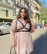 Платье рубашка с длинным рукавом  MA-N2107A550