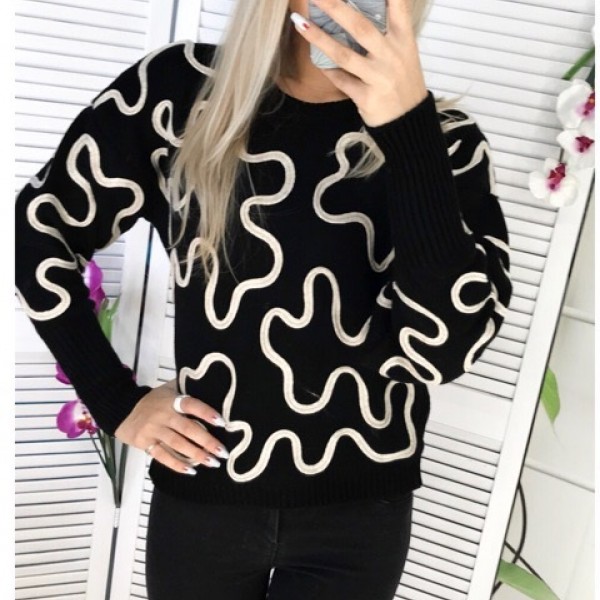 Модный свитер женский SML-11092128