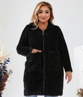 Шерстяное пальто с капюшоном MAX-912A1350