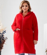 Шерстяное пальто с капюшоном MAX-912A1350