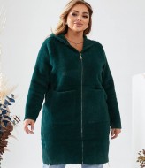 Шерстяное пальто с капюшоном MAX-912A1350