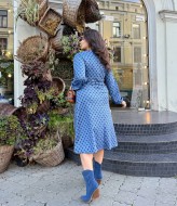 Платье в горошек на запах DG-d41874A300