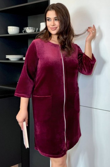 Женский халат на молнии DG-p15554A450