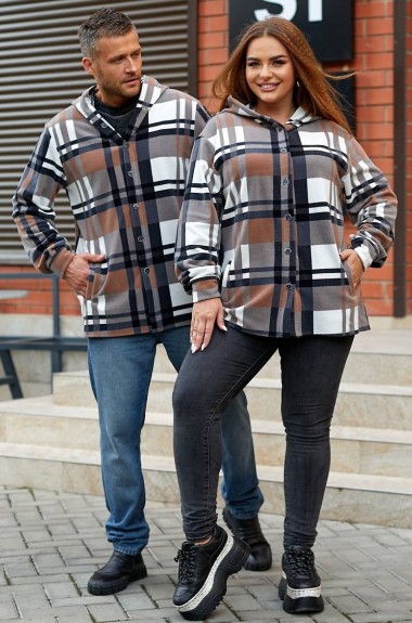 Теплая рубашка с капюшоном женская DG-c41879A600 Теплая рубашка с капюшоном женская DG-c41879A600