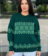 Свитер с этническим орнаментом IND-5089A600