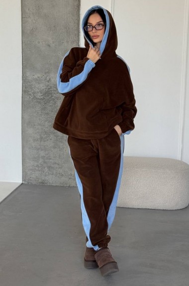 Женский флисовый спортивный костюм  LID-912A1300