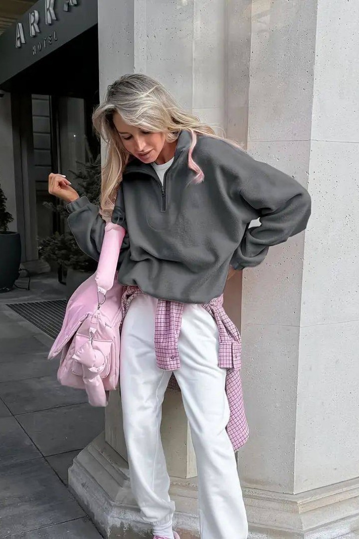 Базовый флисовый свитшот AJO-506A400