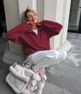 Базовый флисовый свитшот AJO-506A400