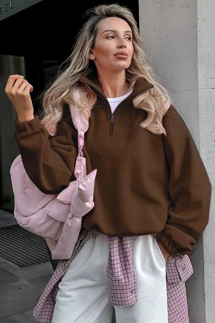 Базовый флисовый свитшот AJO-506A400